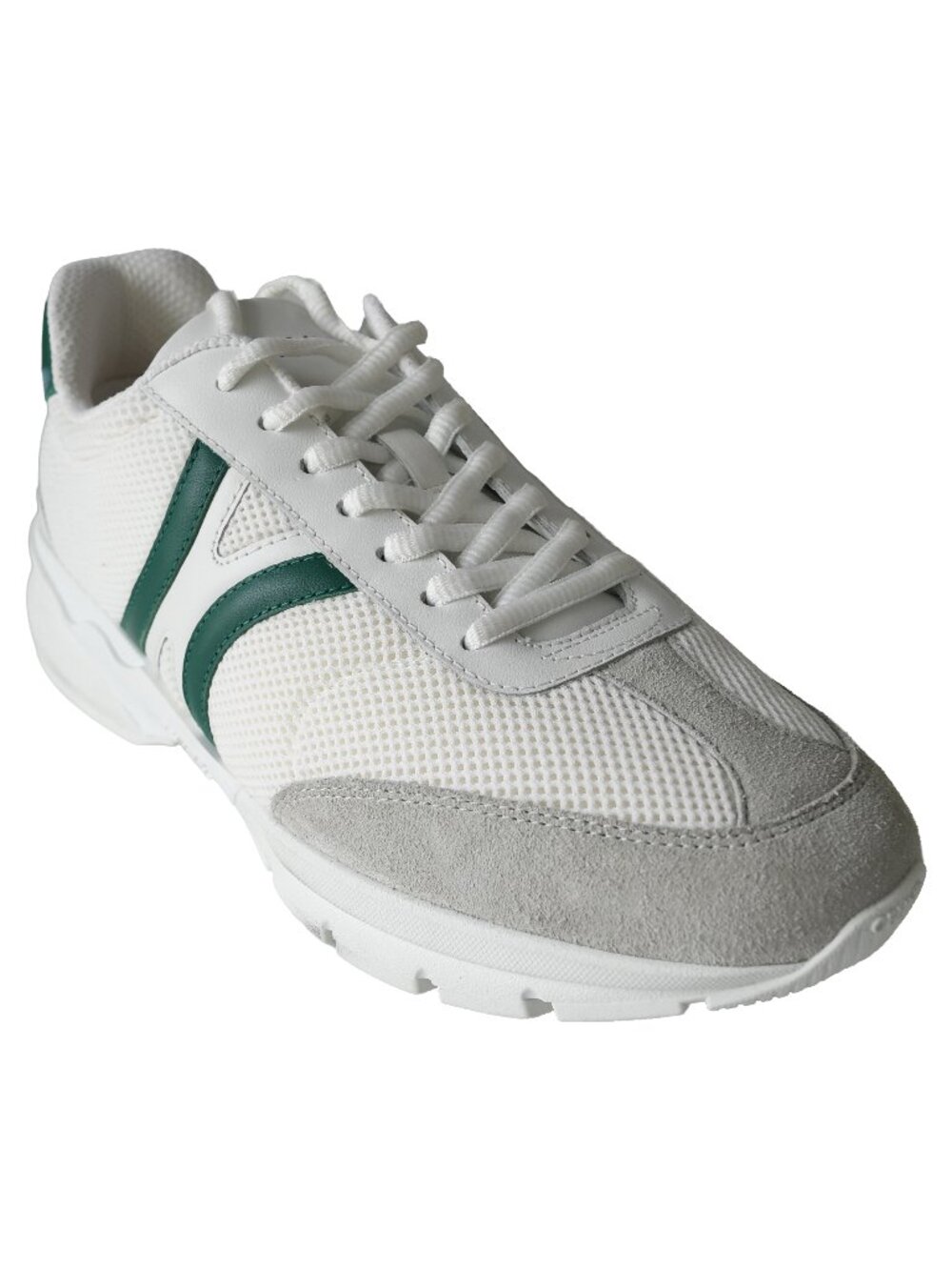 Celine Runner CR-01 Low Mesh Calfskin Suede Sneaker Optic White